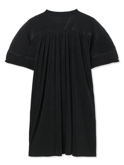 SILKY PLEATS MINI DRESS