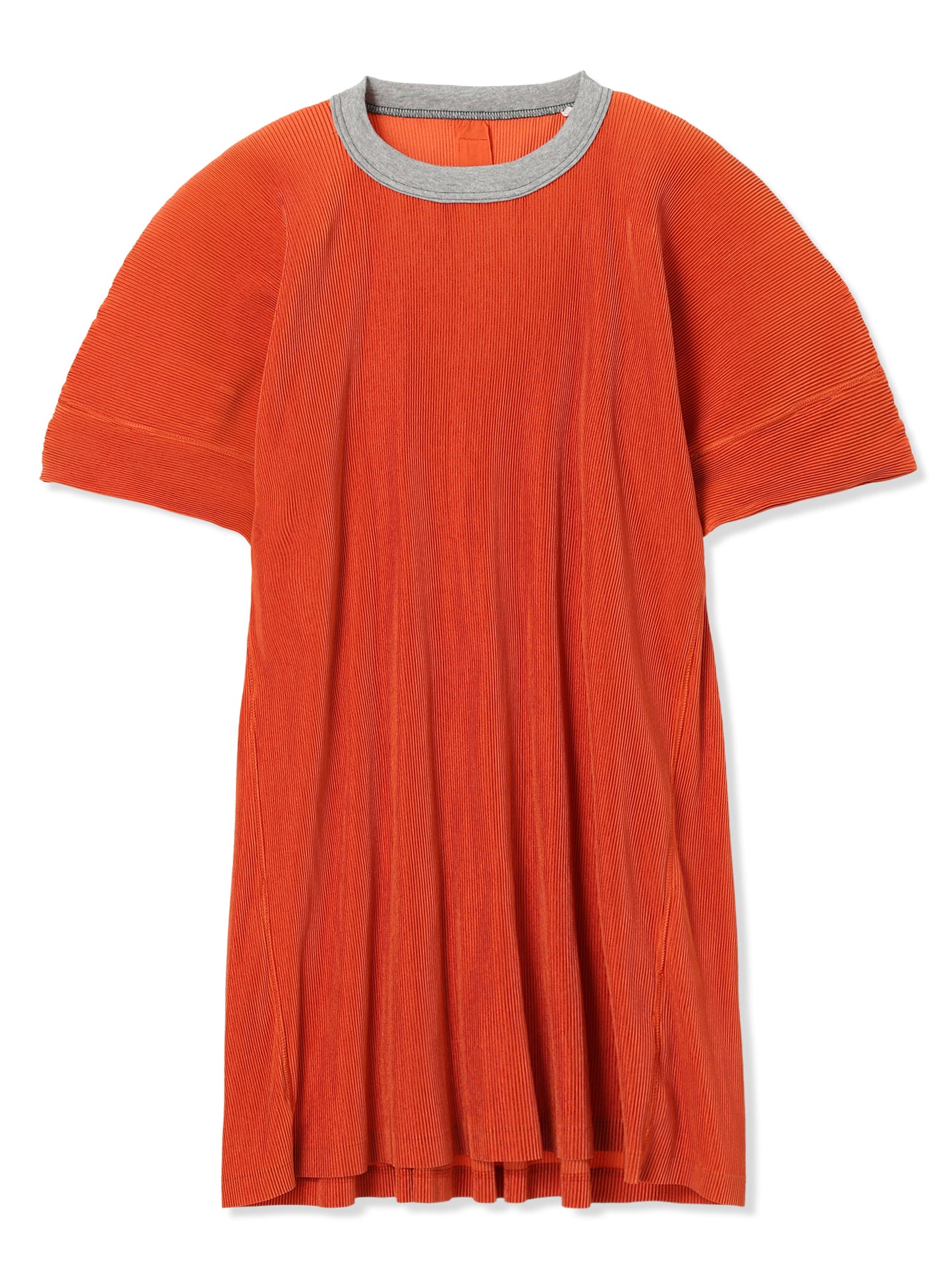 SILKY PLEATS MINI DRESS (33 ORANGE)