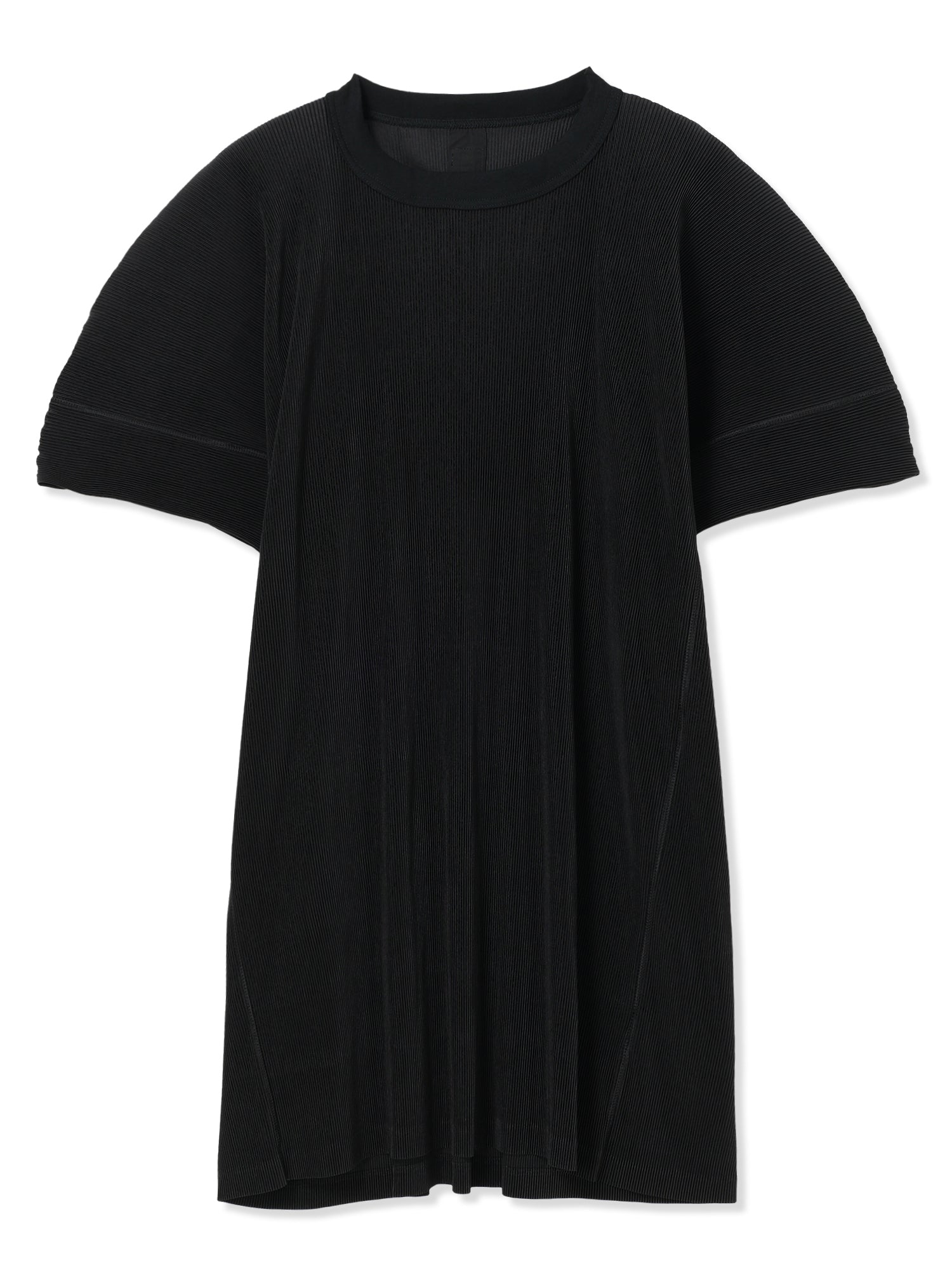 SILKY PLEATS MINI DRESS (15 BLACK)