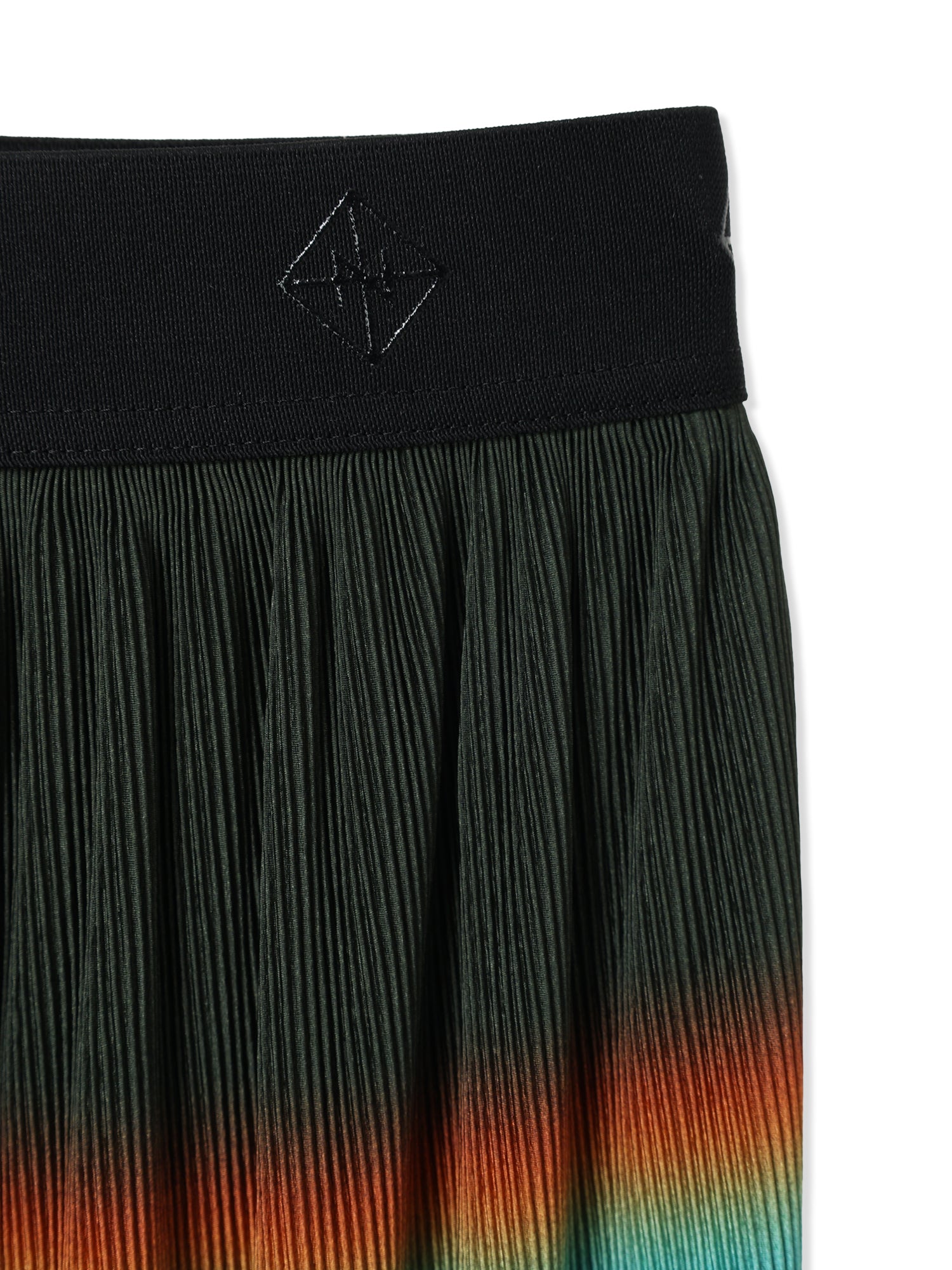 SILKY PLEATS PRINTED SKIRT