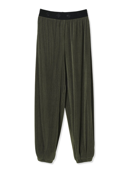 SILKY PLEATS JOGGERS (66 KHAKI)