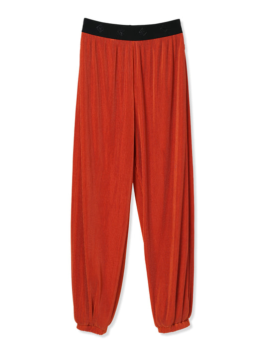 SILKY PLEATS JOGGERS (33 ORANGE)