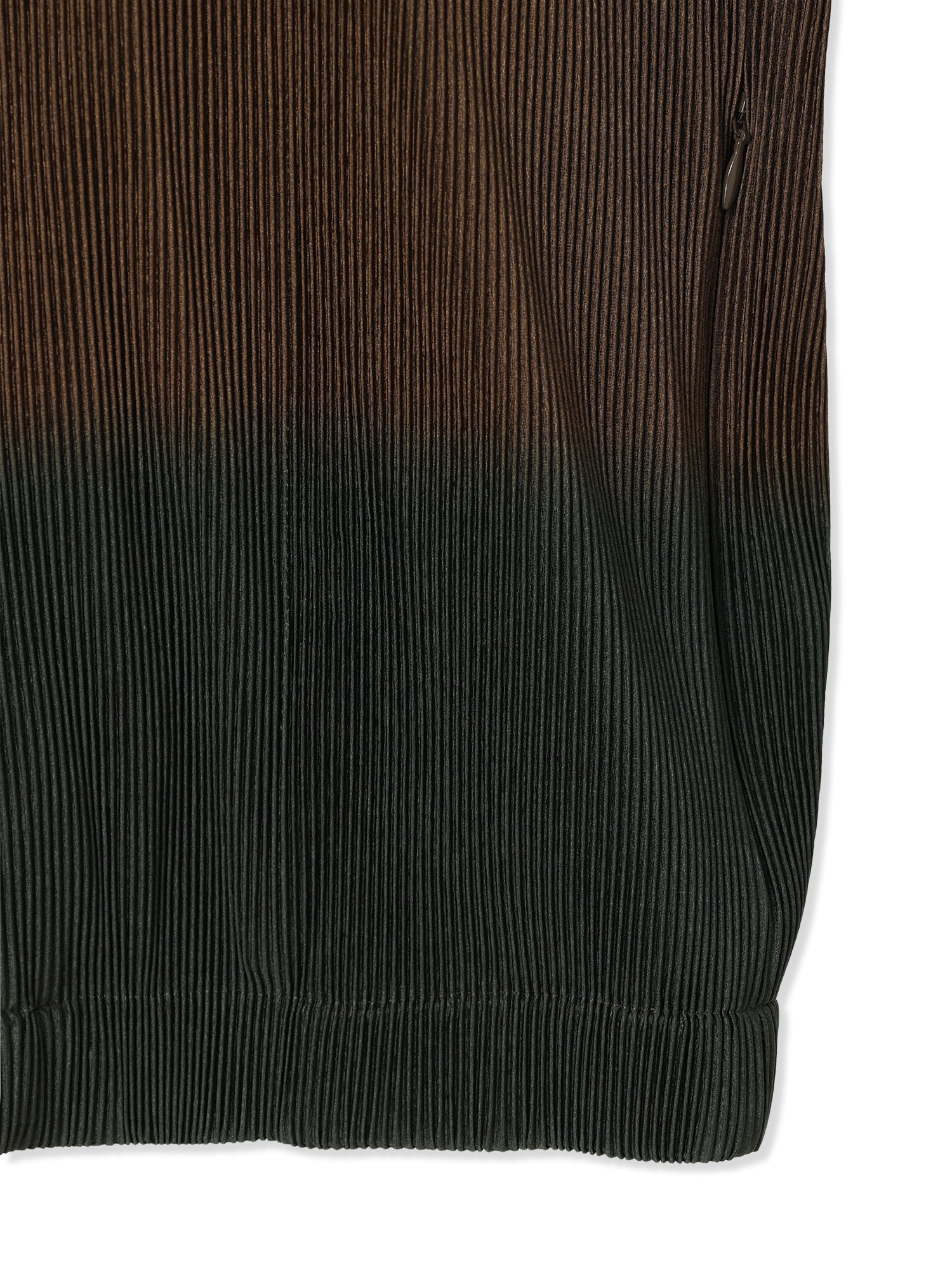SILKY PLEATS PRINTED HOODIE