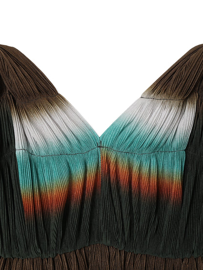 SILKY PLEATS PRINTED CAMISOLE TOP