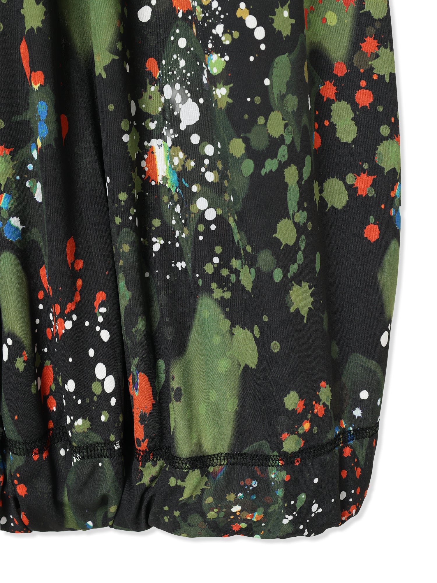 PAPER JERSEY PRINTED SKIRT
