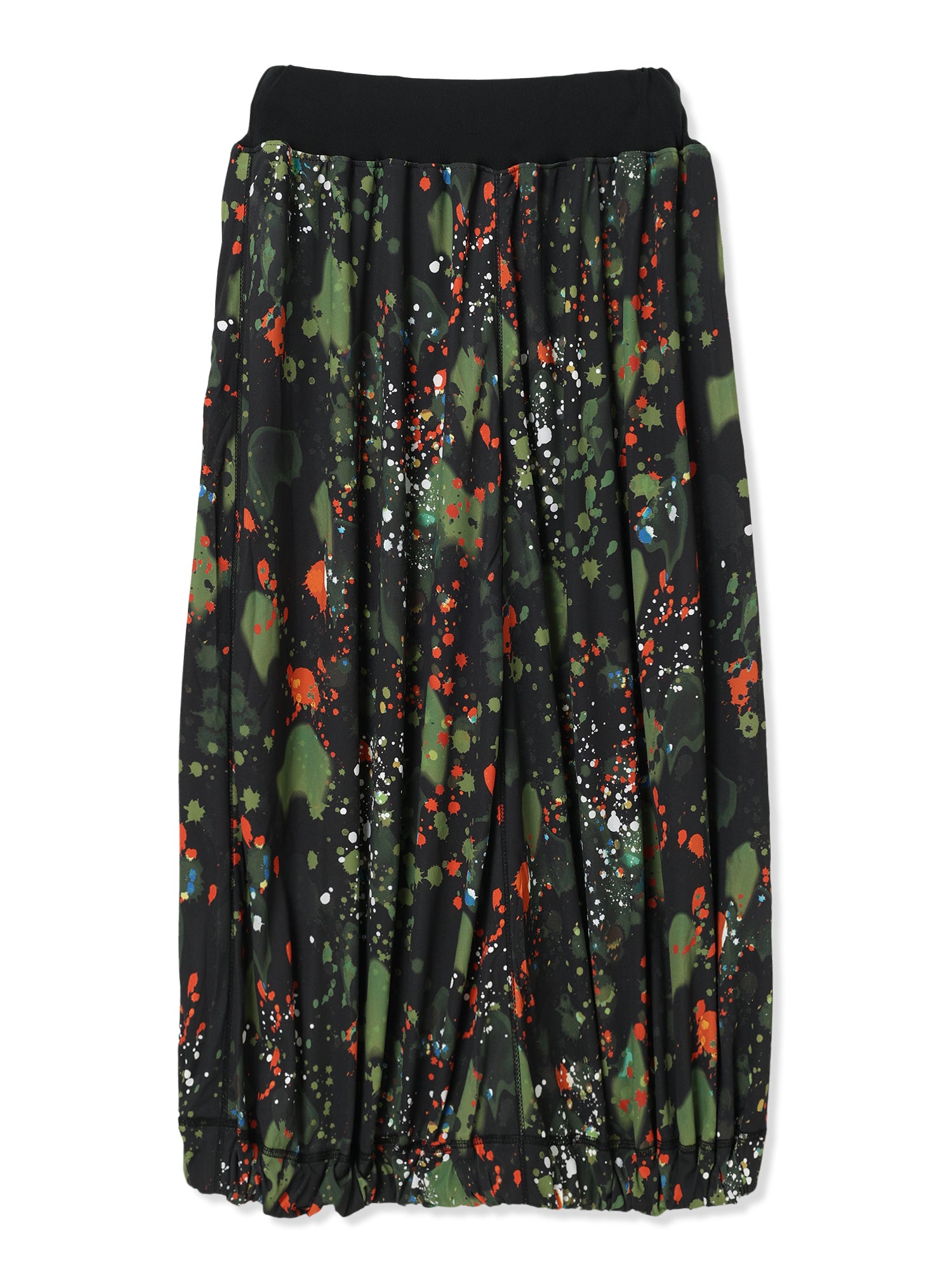 PAPER JERSEY PRINTED SKIRT