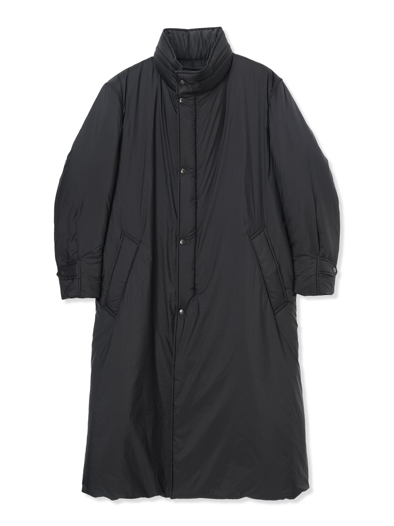 LIGHT RIPSTOP NYLON PADDED COAT (15 BLACK)