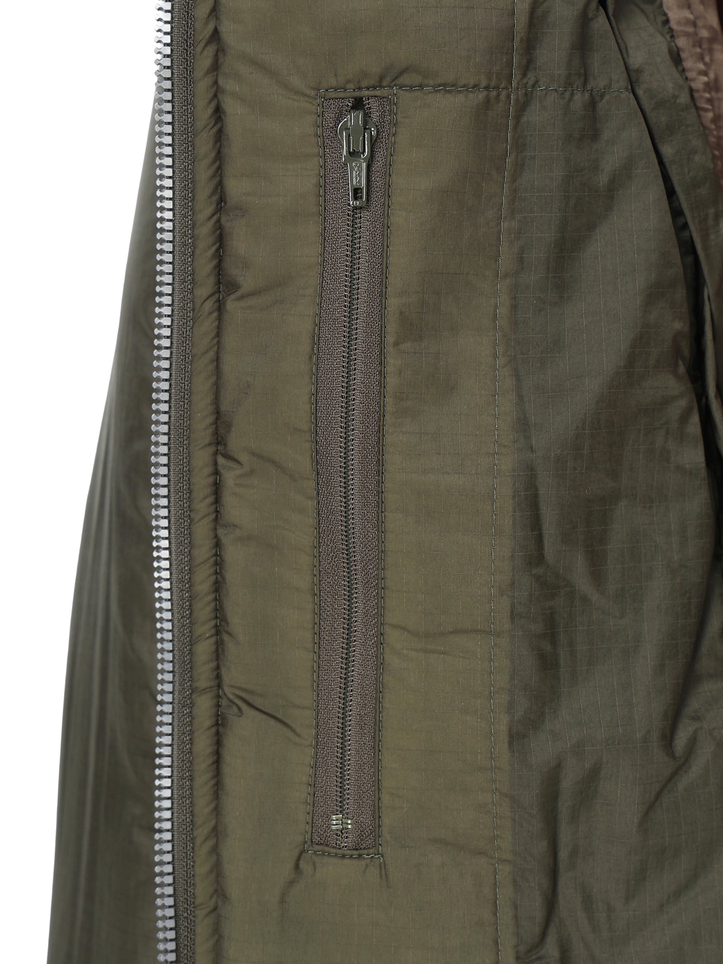 LIGHT RIPSTOP NYLON FULL ZIP HOODED PADDED JACKET 8