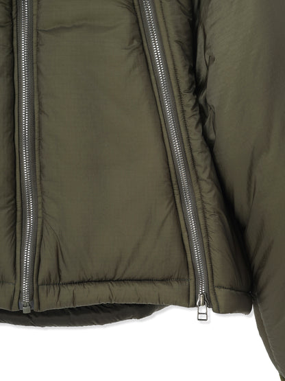 LIGHT RIPSTOP NYLON FULL ZIP HOODED PADDED JACKET 4