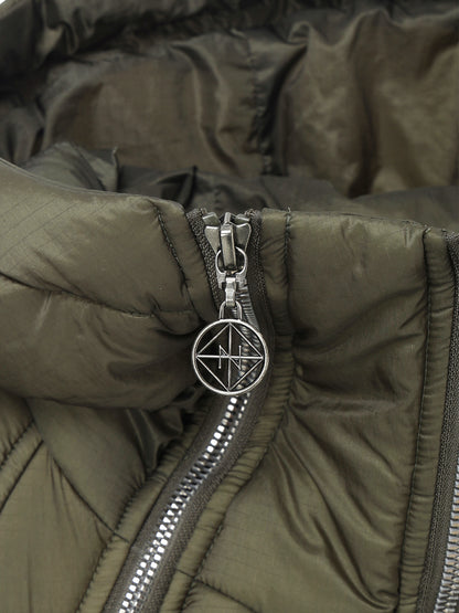 LIGHT RIPSTOP NYLON FULL ZIP HOODED PADDED JACKET 3