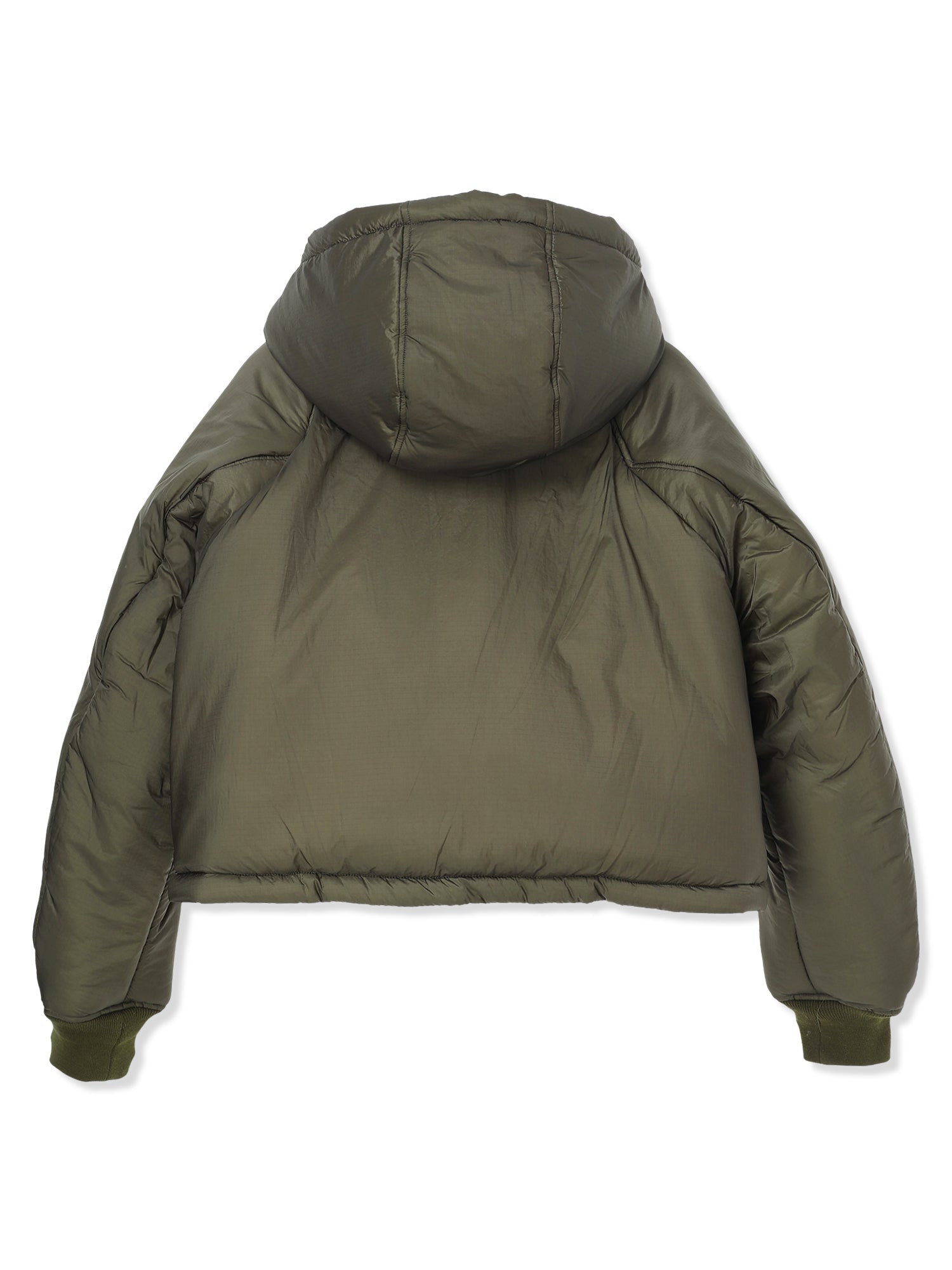 LIGHT RIPSTOP NYLON FULL ZIP HOODED PADDED JACKET 1