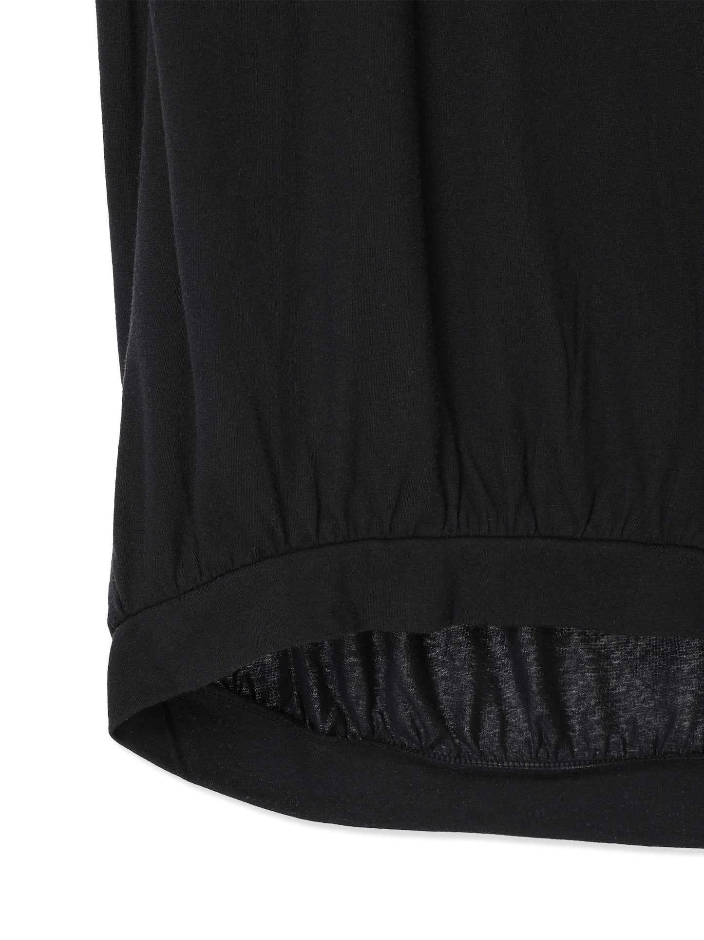 COTTON/LINEN PAPER-LIKE JERSEY FRENCH SLEEVE TOP 5