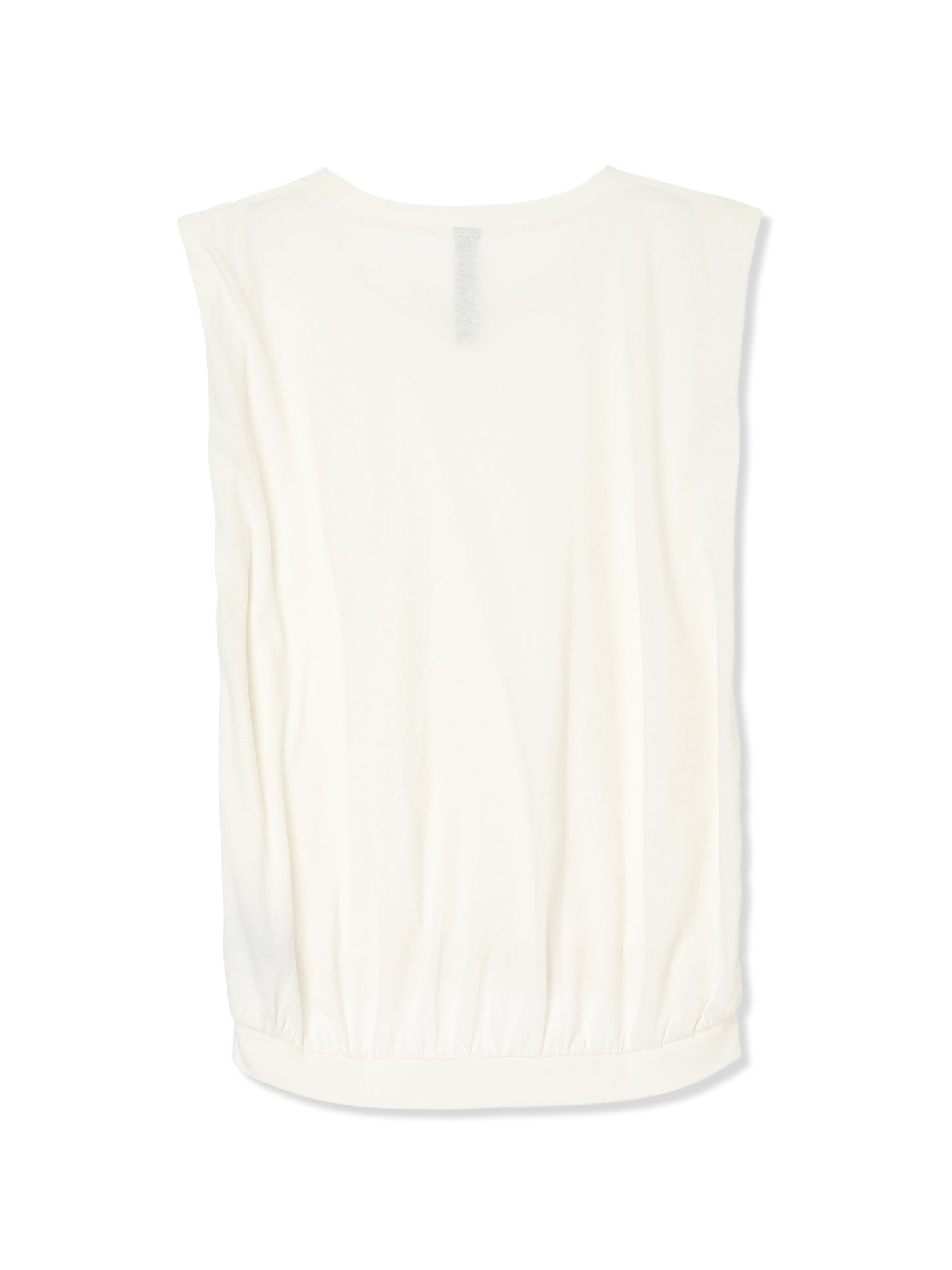 COTTON/LINEN PAPER-LIKE JERSEY FRENCH SLEEVE TOP 2