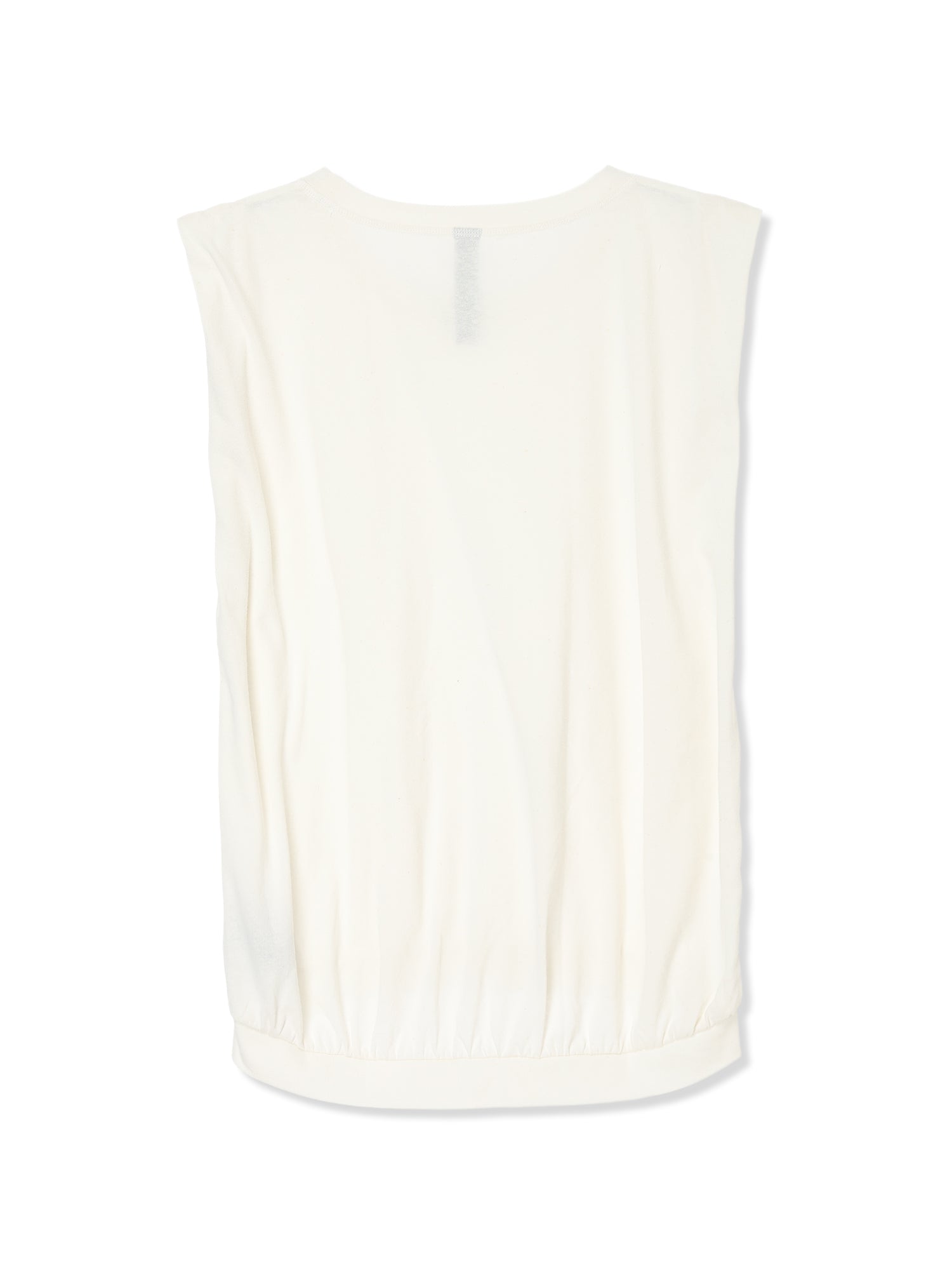 COTTON/LINEN PAPER-LIKE JERSEY FRENCH SLEEVE TOP 2