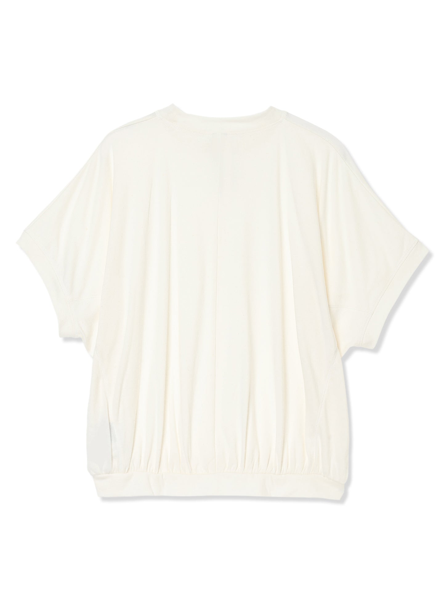 COTTON/LINEN PAPER-LIKE JERSEY DOLMAN SLEEVE TOP 2