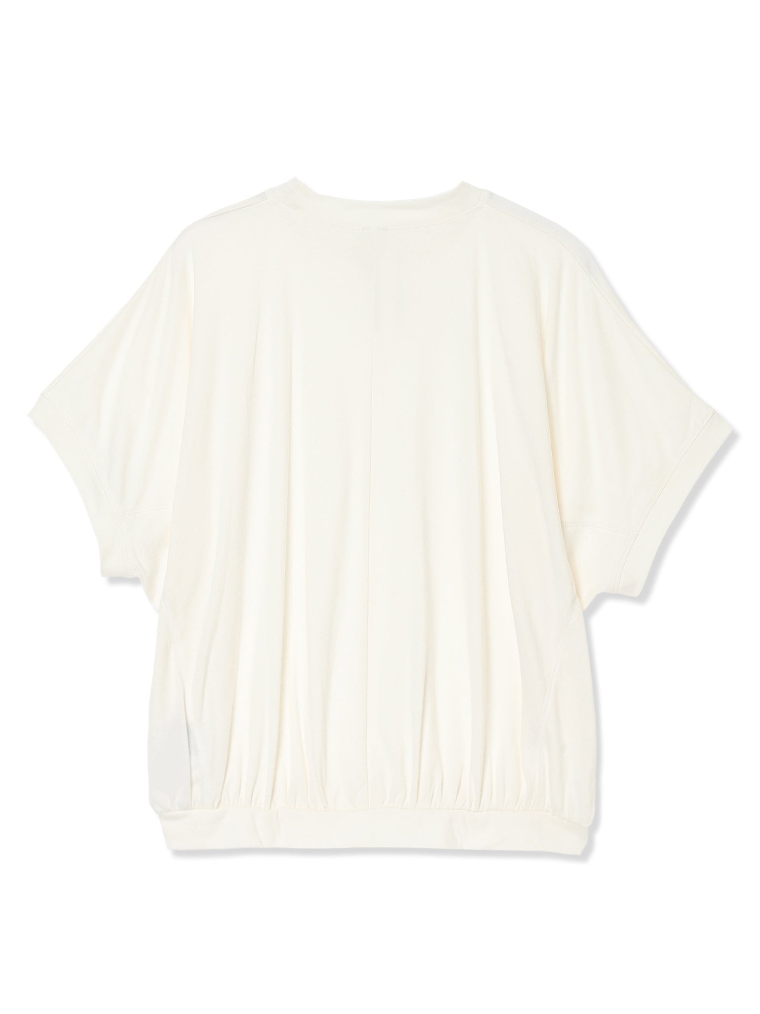 COTTON/LINEN PAPER-LIKE JERSEY DOLMAN SLEEVE TOP 2