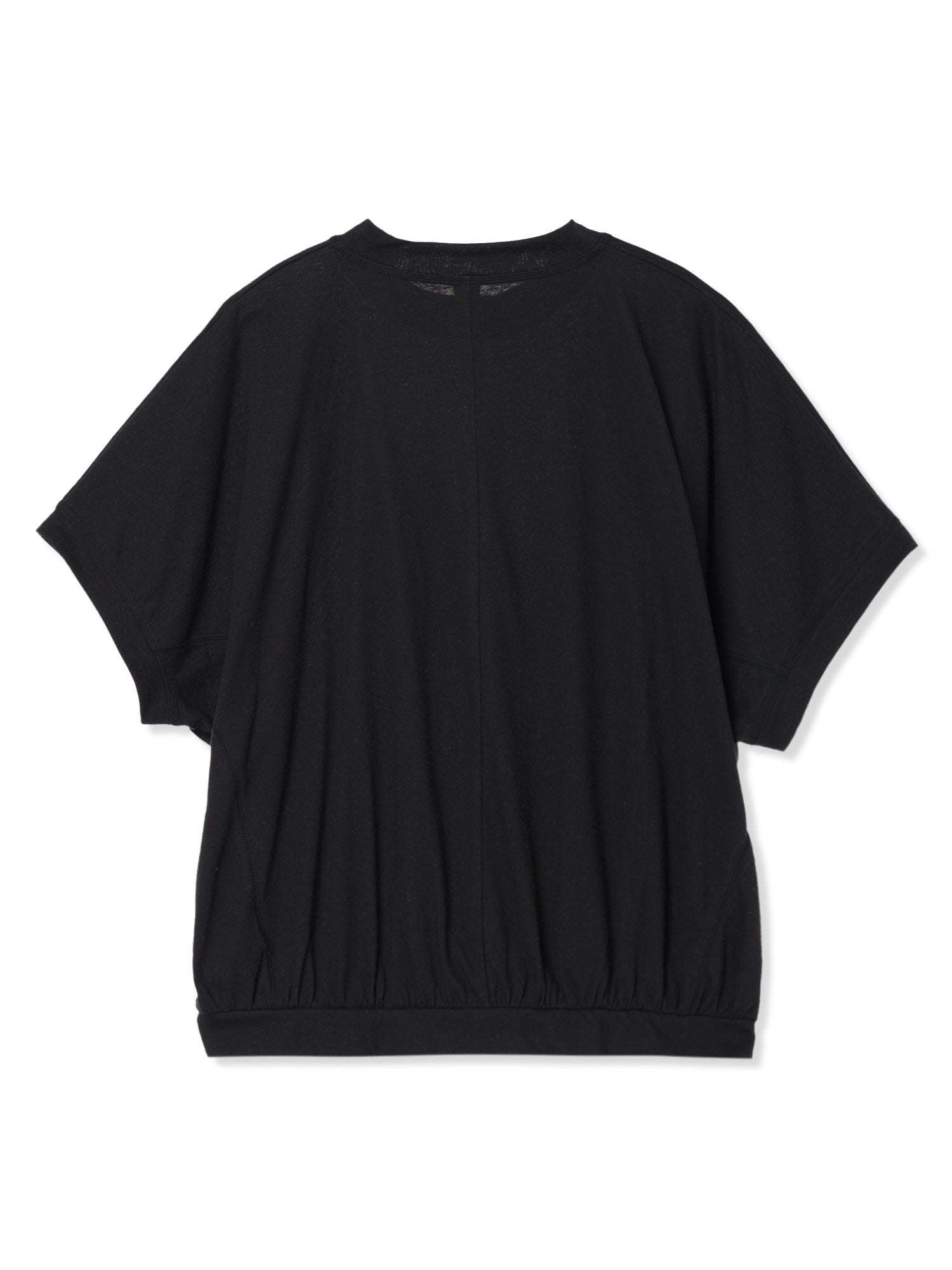 COTTON/LINEN PAPER-LIKE JERSEY DOLMAN SLEEVE TOP 1
