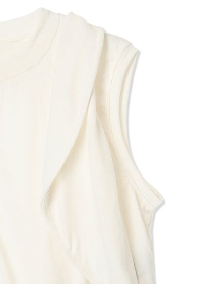 COTTON/LINEN PAPER-LIKE JERSEY CIRCLE SILHOUETTE TOP 5