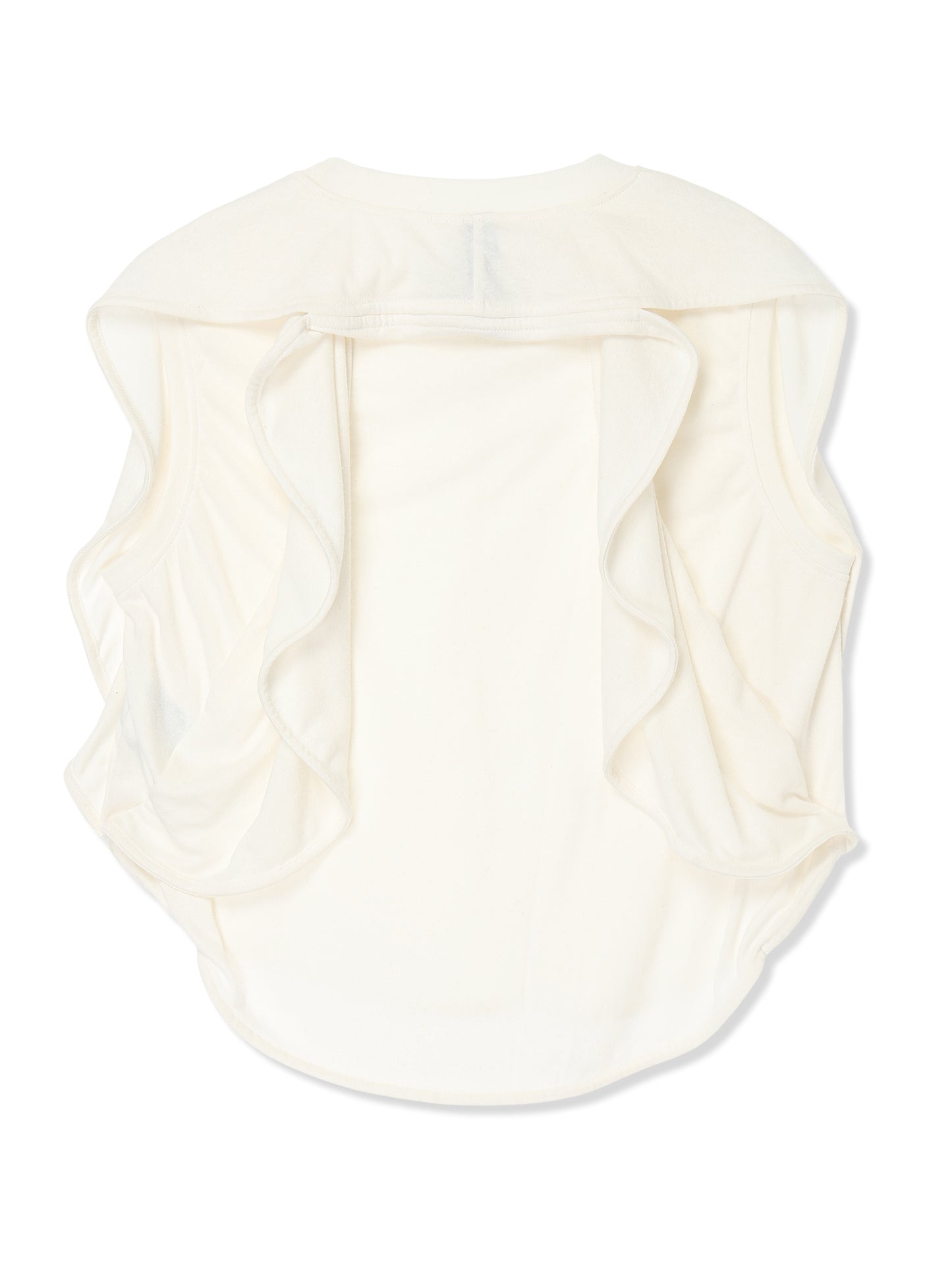 COTTON/LINEN PAPER-LIKE JERSEY CIRCLE SILHOUETTE TOP 2