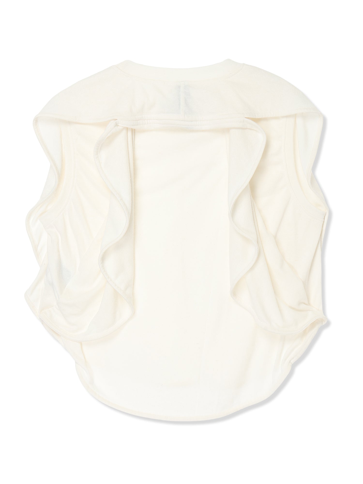 COTTON/LINEN PAPER-LIKE JERSEY CIRCLE SILHOUETTE TOP 2