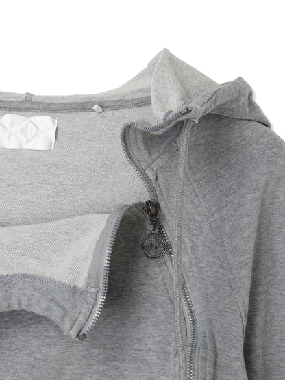 SHRINK FRENCH TERRY CROPPED HOODIE SWEAT SHIRT 4
