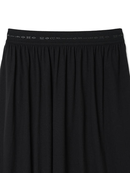 COTTON/LINEN PAPER-LIKE JERSEY SKIRT 2