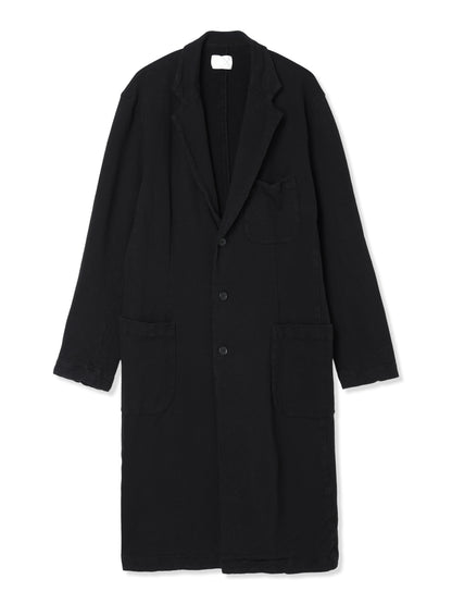 SHRINK FRENCH TERRY TAILORED COAT (15 BLACK)