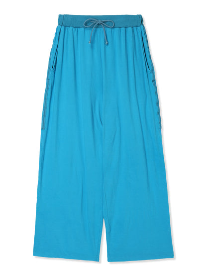 SHRINK JERSEY WIDE LEG PANTS (72 BLUE)