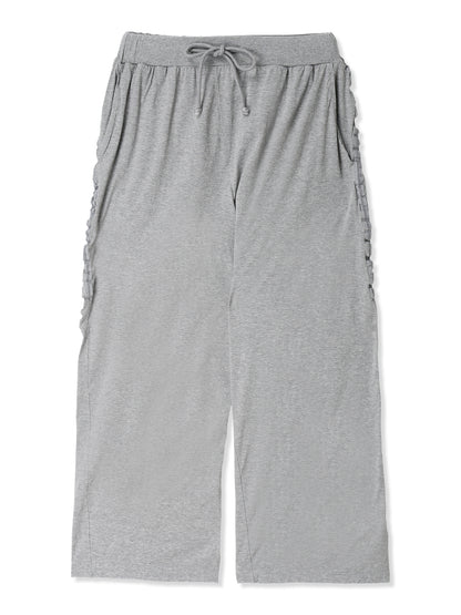SHRINK JERSEY WIDE LEG PANTS (13 GRAY)