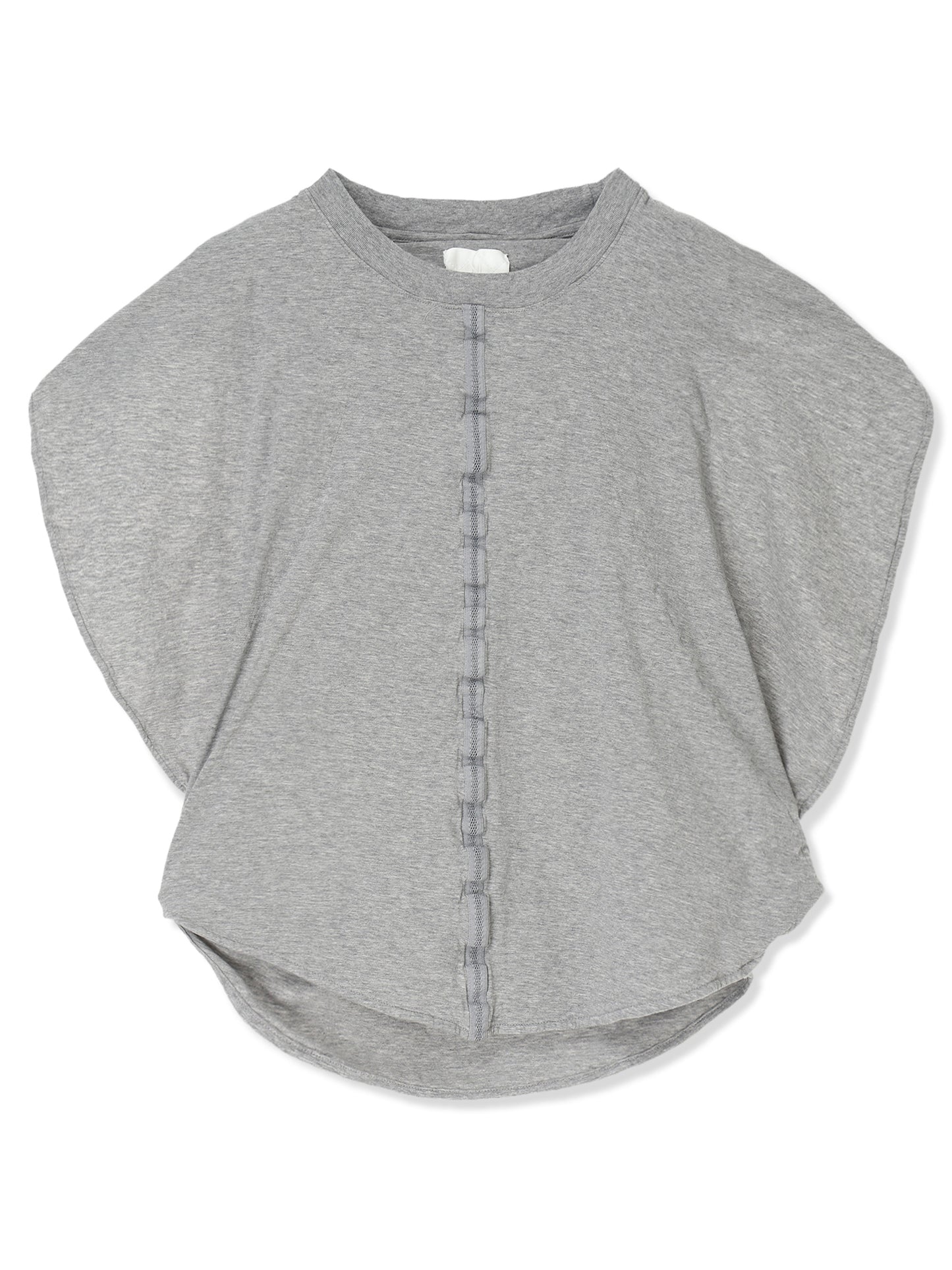 SHRINK JERSEY CIRCLE SILHOUETTE TOP (13 GRAY)