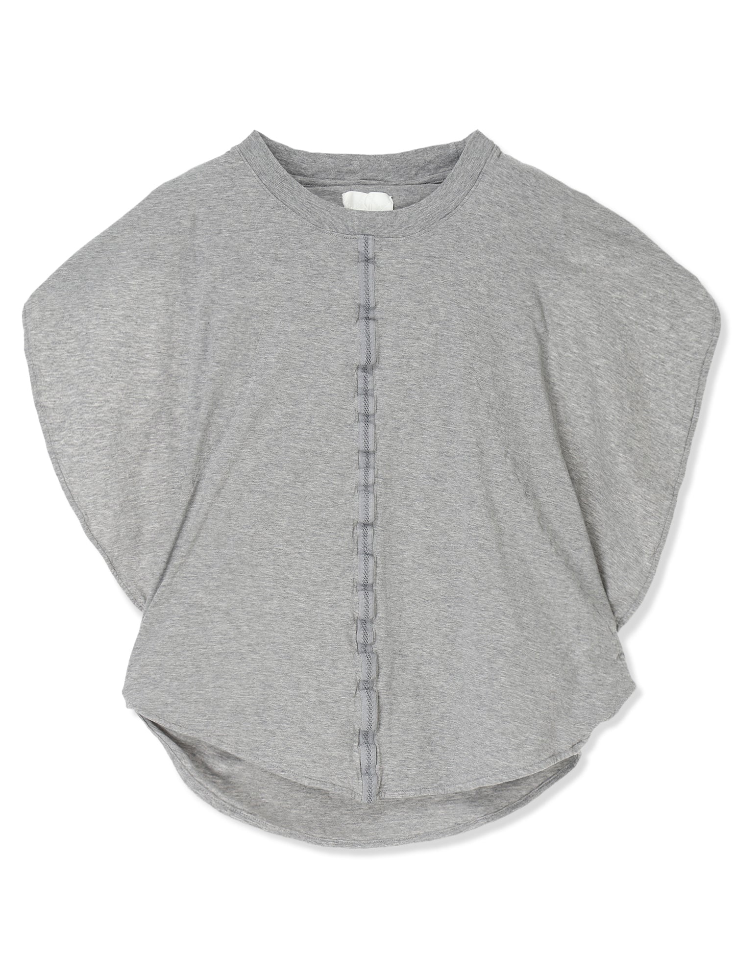 SHRINK JERSEY CIRCLE SILHOUETTE TOP (13 GRAY)