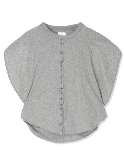 SHRINK JERSEY CIRCLE SILHOUETTE TOP (13 GRAY)