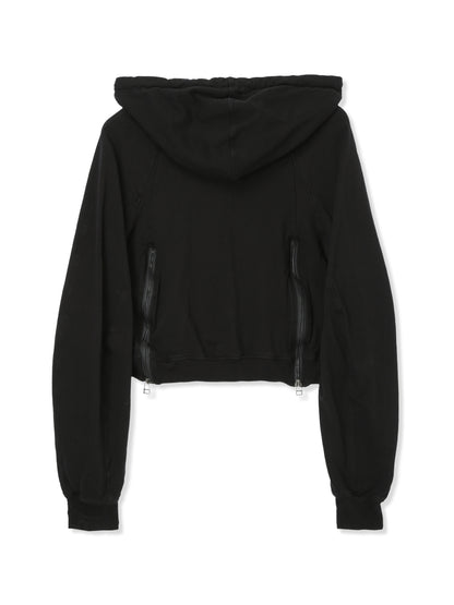SHRINK FRENCH TERRY CROPPED HOODIE SWEAT SHIRT 11
