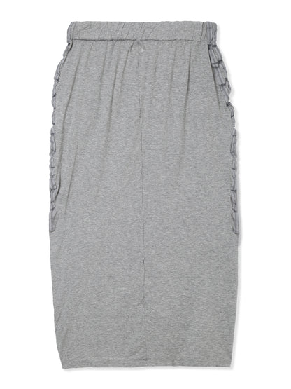 SHRINK JERSEY SIDE SLIT SKIRT 11