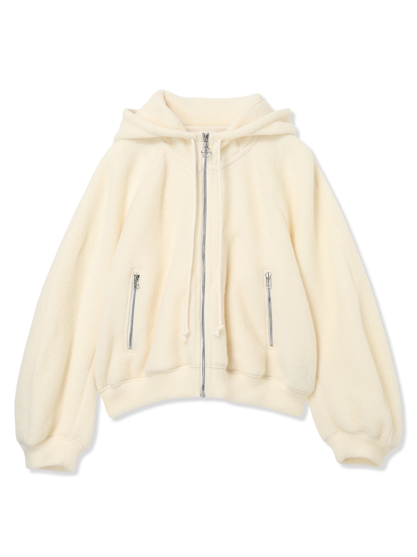 WOOL FLEECE HOODIE JACKET
