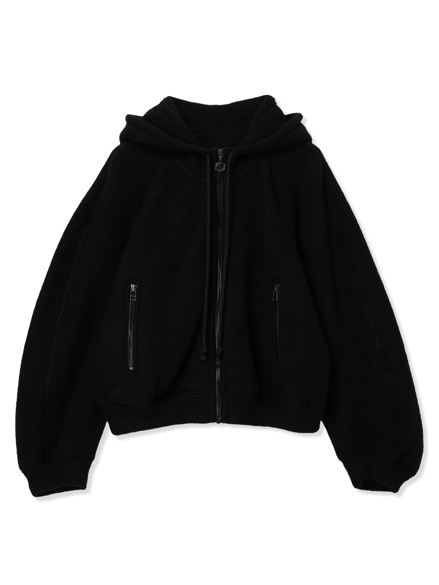 WOOL FLEECE HOODIE JACKET
