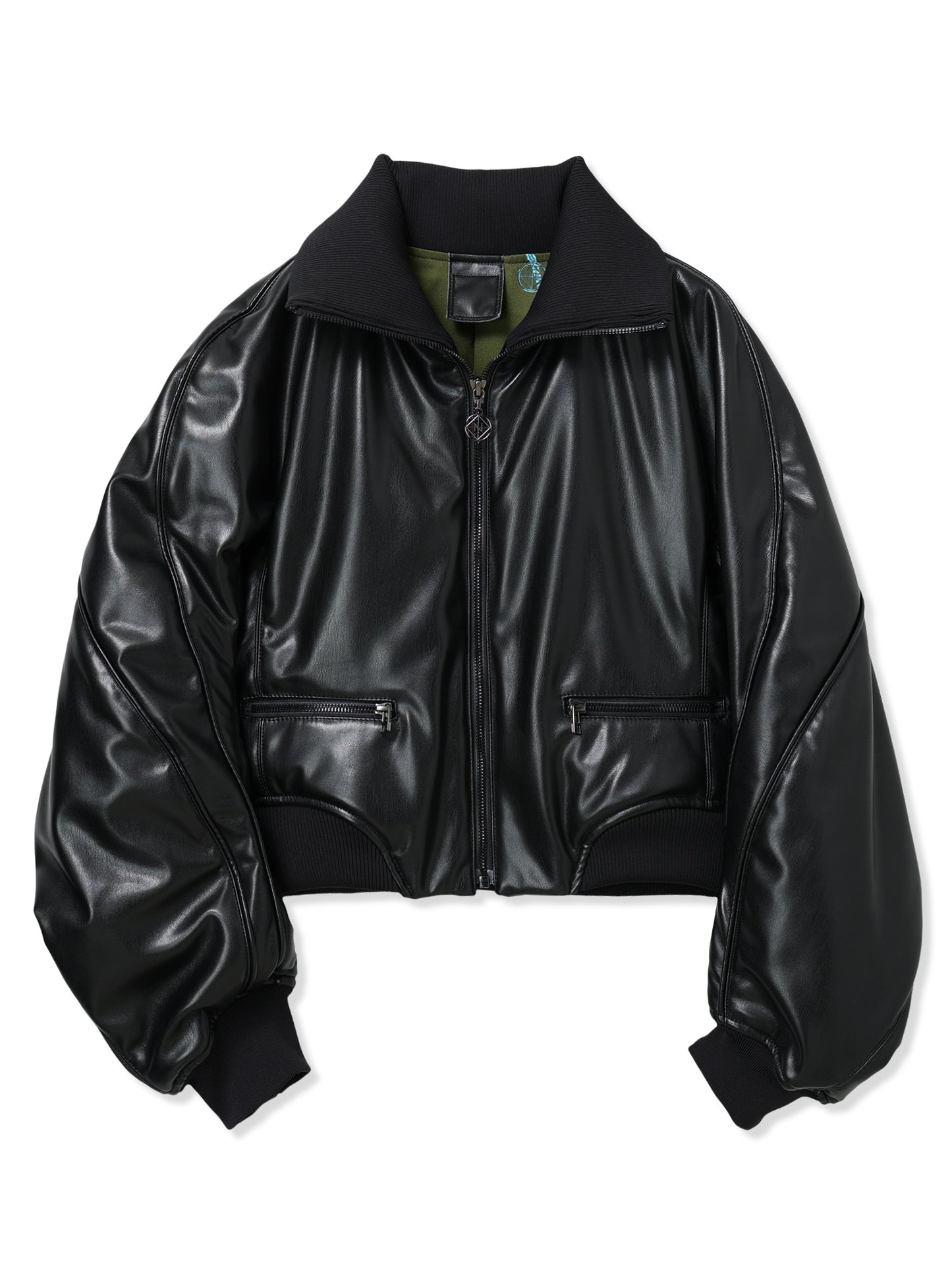 VEGAN LEATHER SHORT TRUCK JACKET