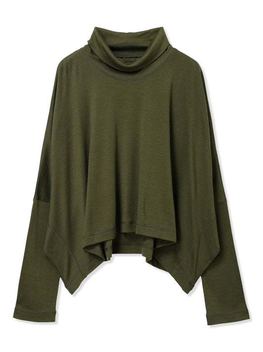 MERINO WOOL SMOOTH SQUARE CUT TOP