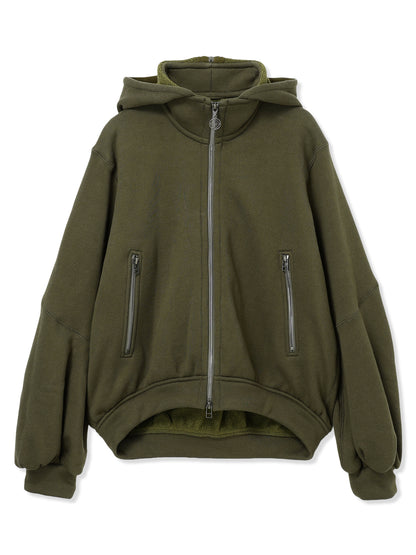 WOOL TERRY  HOODIE JACKET