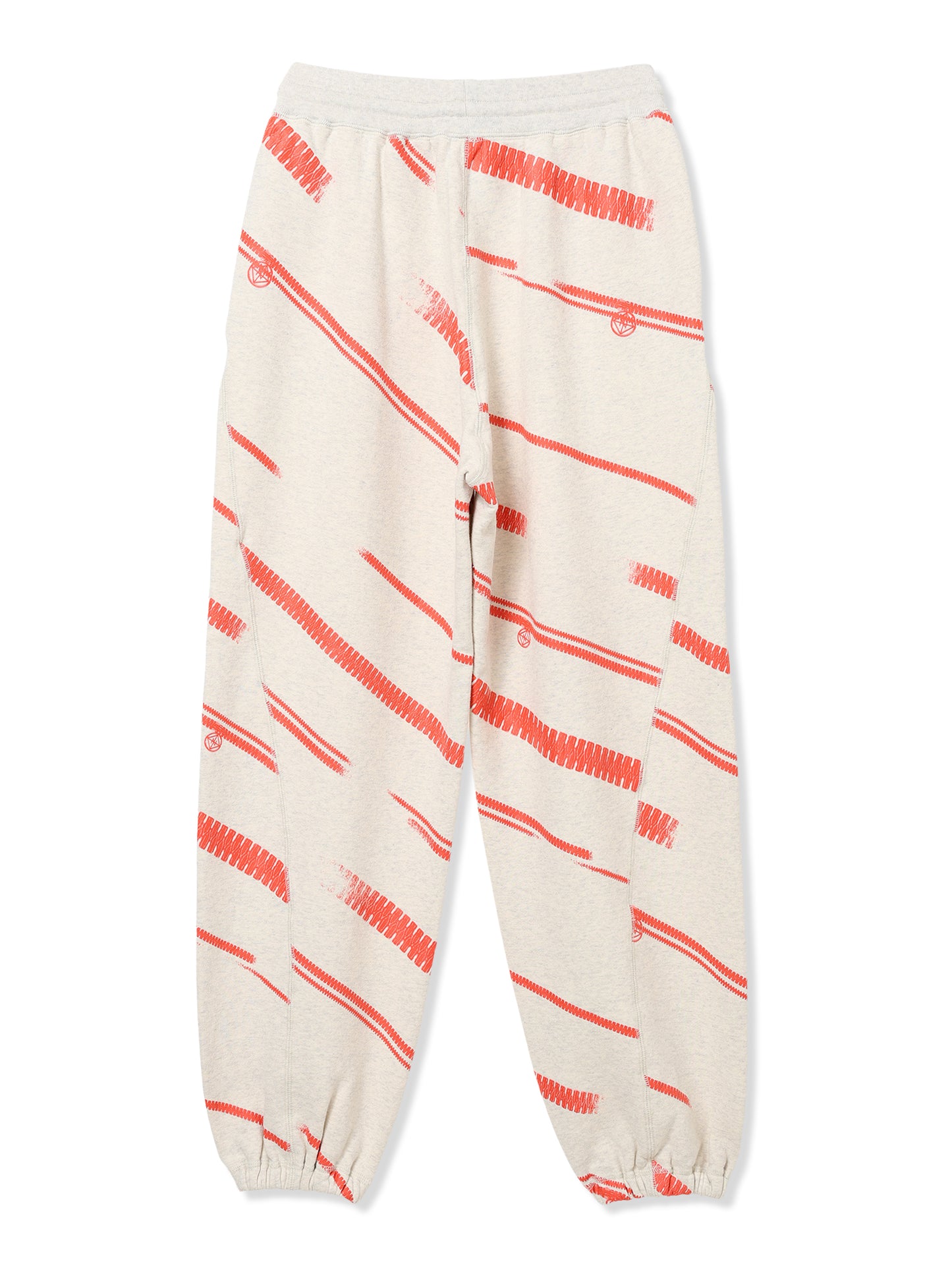 PRINT TERRY DIAGONAL ZIP JOGGER PANTS