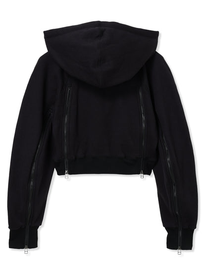 ROYAL TERRY 3D CROPPED HOODIE SWEAT SHIRT