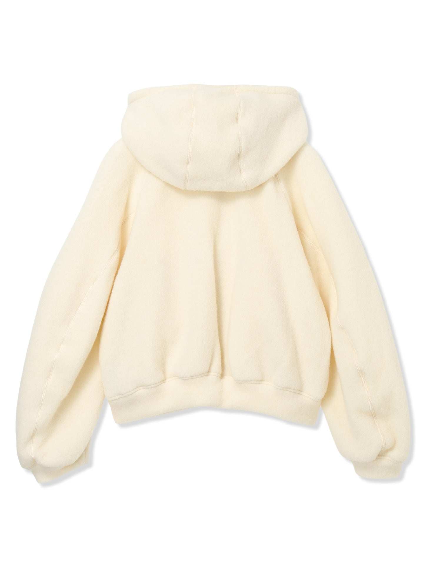WOOL FLEECE HOODIE JACKET
