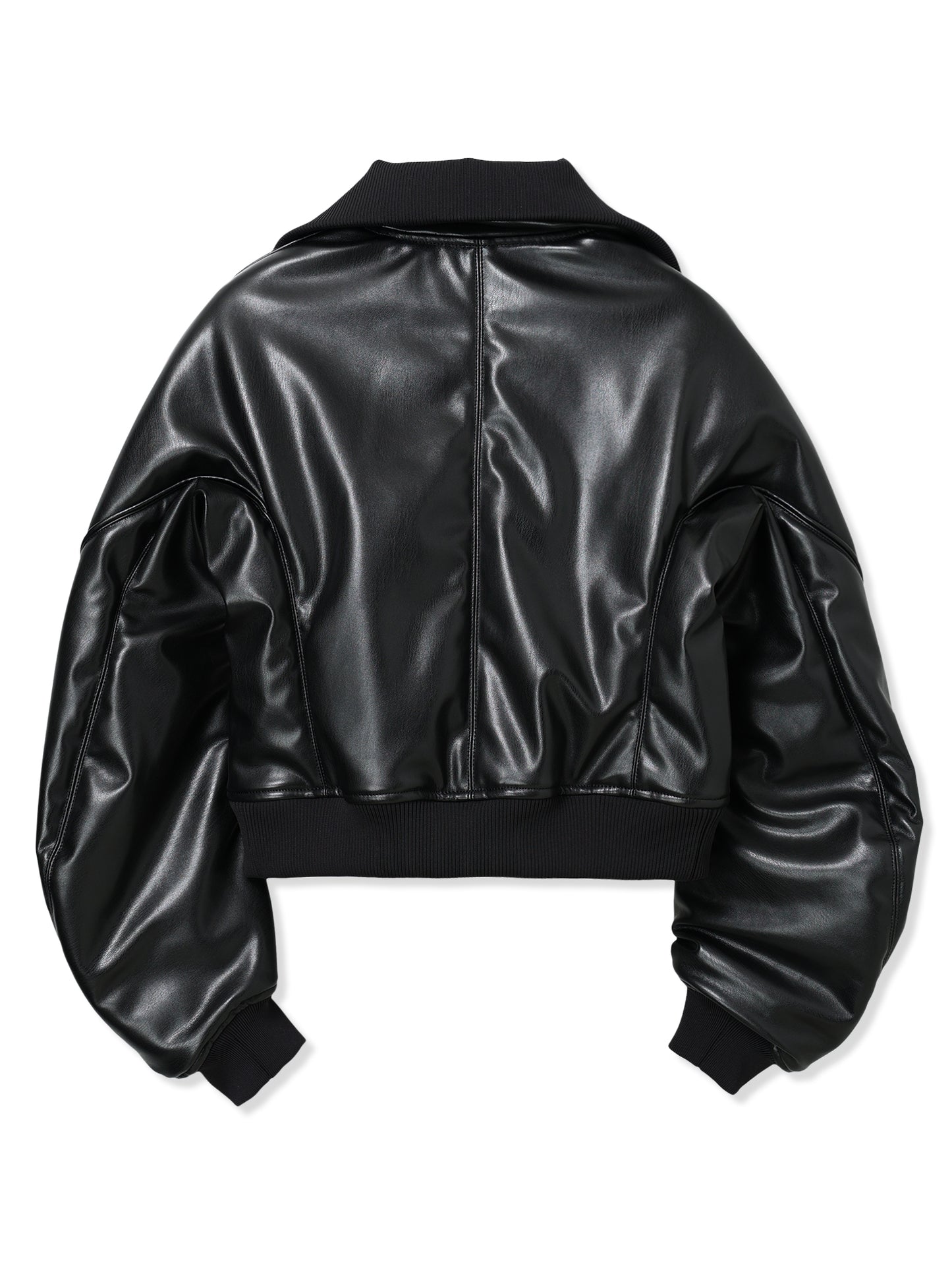 VEGAN LEATHER SHORT TRUCK JACKET