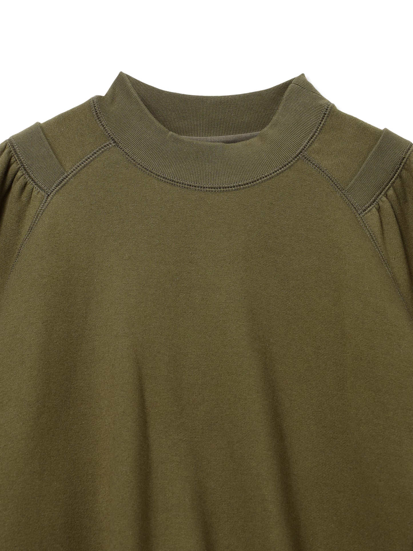 ROYAL TERRY 3D SIDE ZIP CREWNECK SWEAT SHIRT