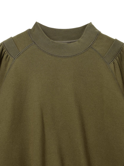 ROYAL TERRY 3D SIDE ZIP CREWNECK SWEAT SHIRT