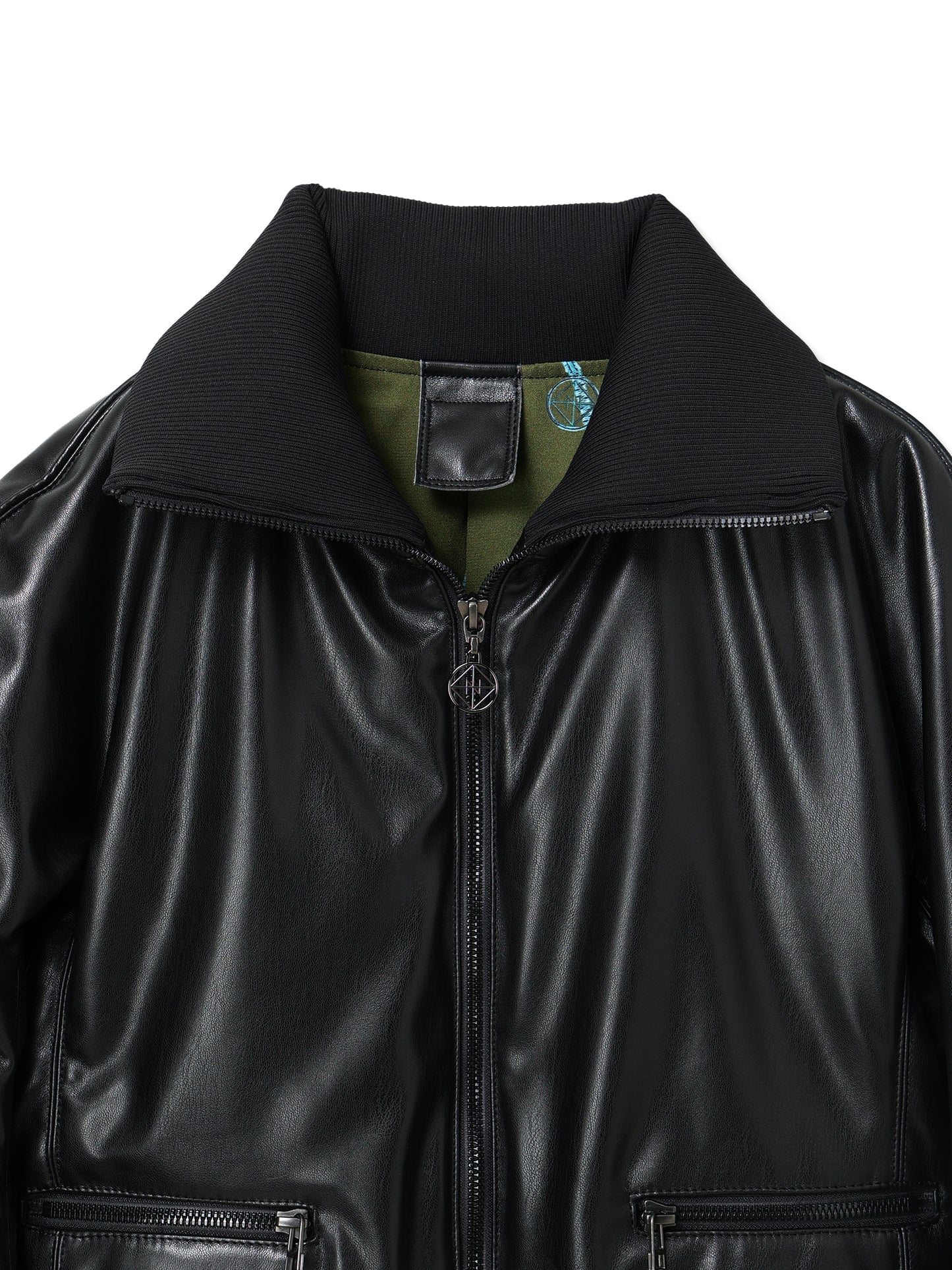 VEGAN LEATHER SHORT TRUCK JACKET