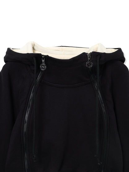 ROYAL TERRY 3D CROPPED HOODIE SWEAT SHIRT