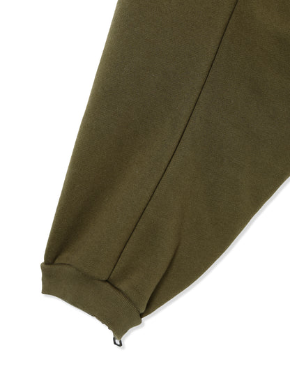 ROYAL TERRY 3D SIDE ZIP CREWNECK SWEAT SHIRT