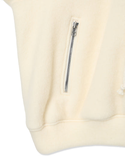 WOOL FLEECE HOODIE JACKET