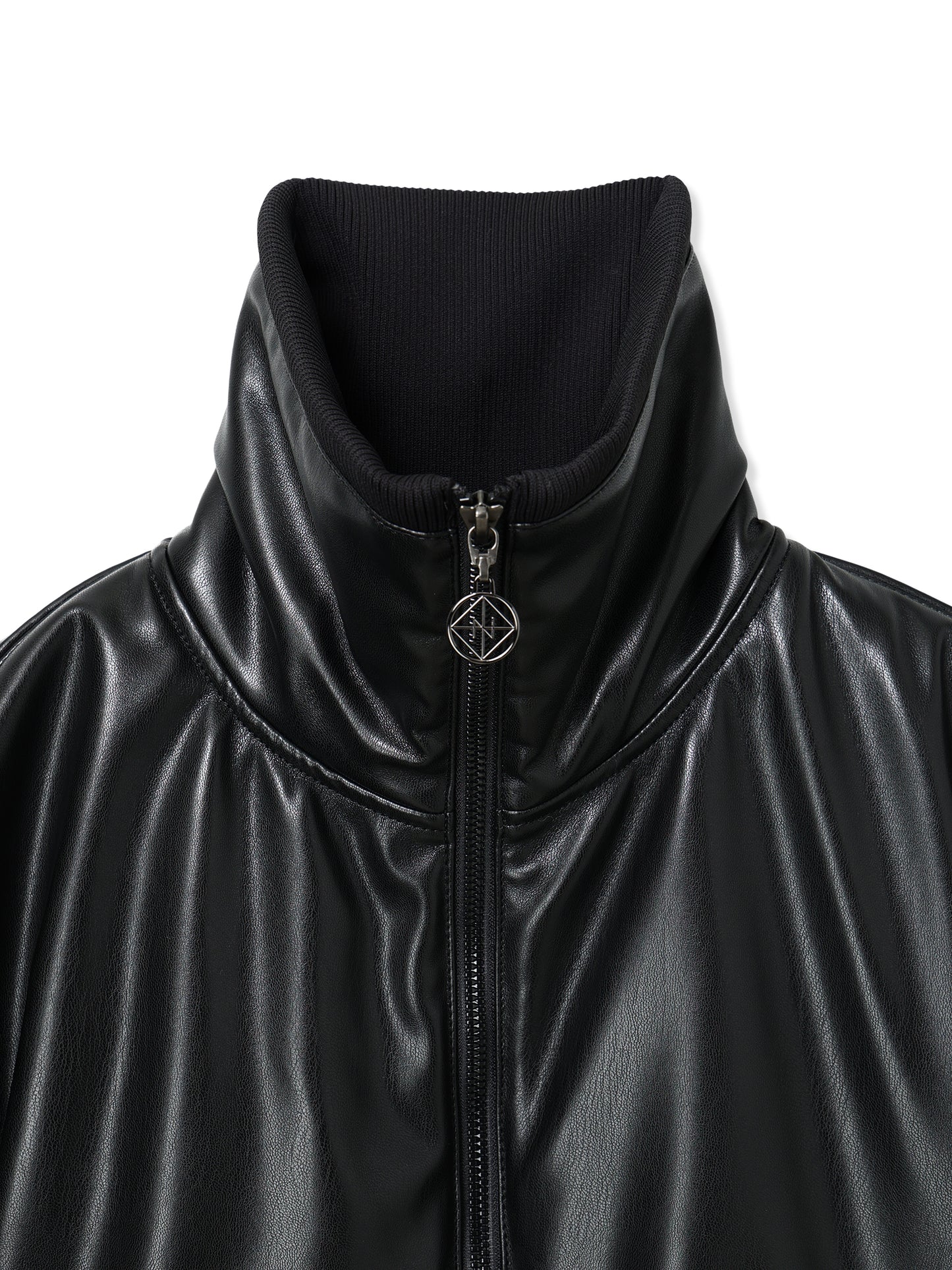 VEGAN LEATHER SHORT TRUCK JACKET